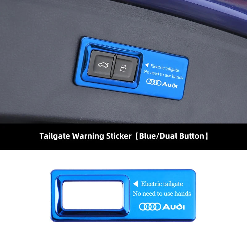 Tailgate Warning Sticker – Reflective Decal for Audi S-Line Trunk Access