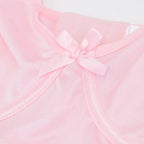 Pink Lace Corset Lingerie – Patchwork Garter Set for Cosplay Costume