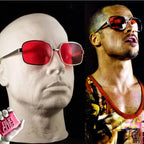 Tyler Durden Sunglasses – Red Lens Eyewear for Fight Club Cosplay