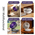 Rechargeable 3-in-1 Portable Fan – Multifunctional Cooling for Home and Travel