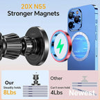 Magnetic Wireless Car Charger – 15W Fast Charging Mount for iPhone and Samsung