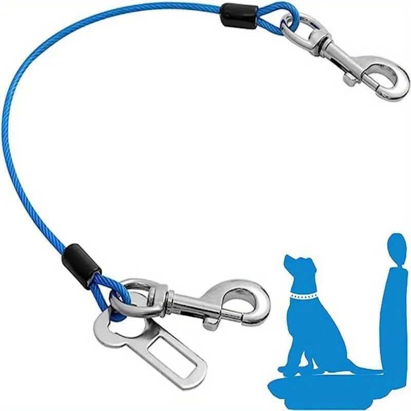 Chew-Proof Dog Car Harness – Durable Safety Seat Belt for Travel