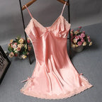 Lace Patchwork Camisole Nightdress – Sexy Sleepwear for Wedding Night