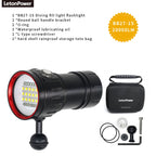 Underwater LED Photography Light – 20000LM Waterproof Video Torch for Diving