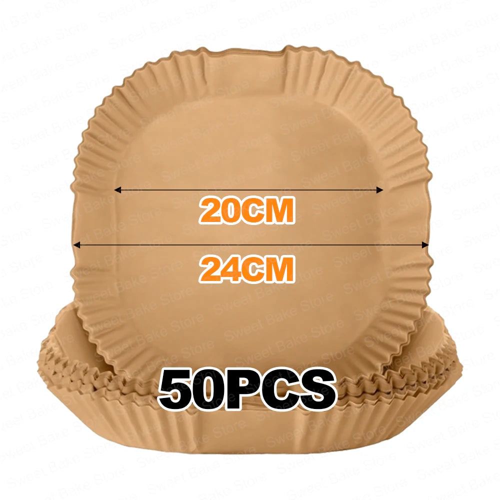 Perforated Parchment Paper – 20cm Square Non-Stick Mat for Air Fryers
