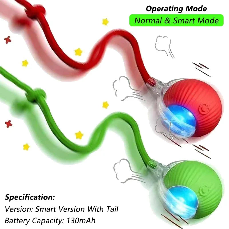 Interactive Rolling Cat Ball – Rechargeable Smart Toy for Pet Exercise