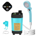 Portable Camping Shower Pump – Rechargeable with Digital Display for Outdoor