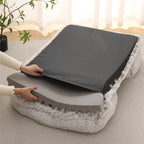 Plush Rectangular Dog Bed – Washable Fluffy Pet Cushion for Small to Large Dogs