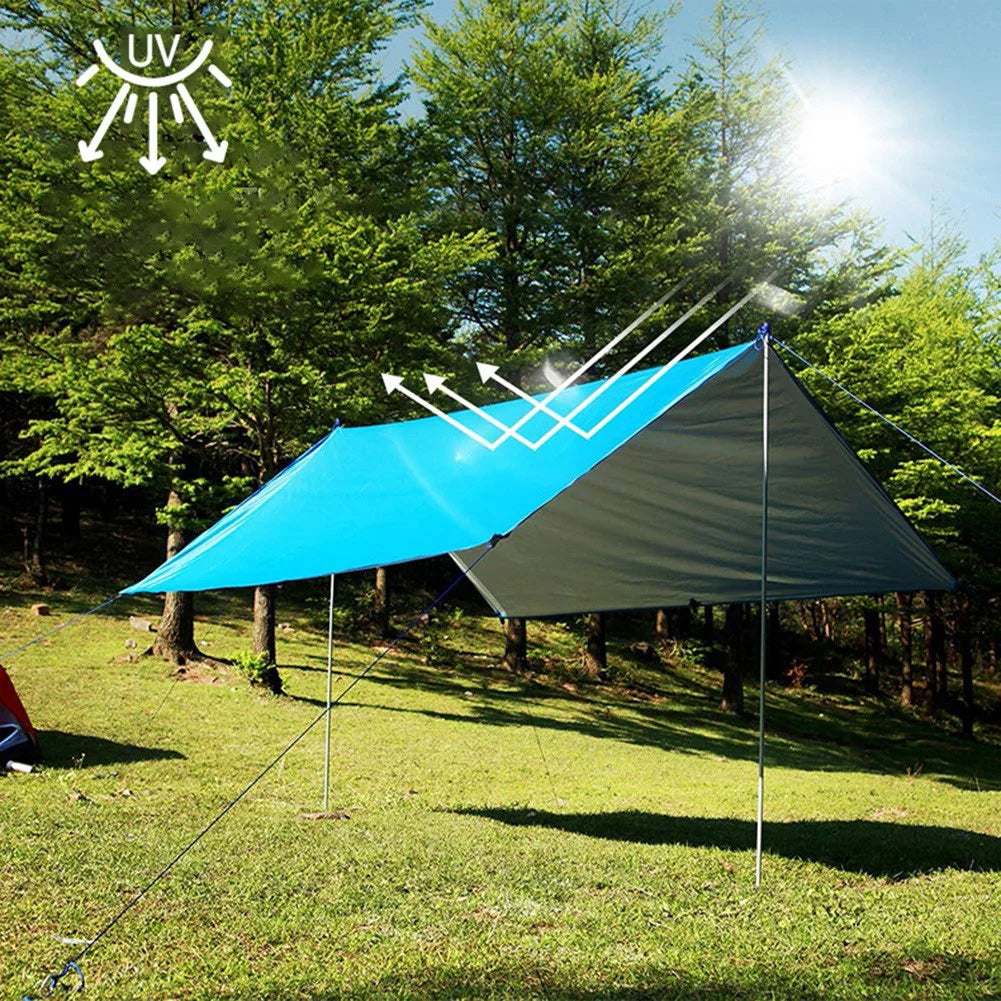 Waterproof Camping Tarp – Sun Shade Canopy for Outdoor Hiking Survival