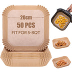 Disposable Air Fryer Parchment Liners – 9 Inch Nonstick Paper for Baking