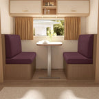 Jacquard RV Dinette Cushion Covers – Stretch Fabric for Camper Seat Protection