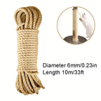 Natural Sisal Rope – Cat Scratching Cord for DIY Furniture Protection