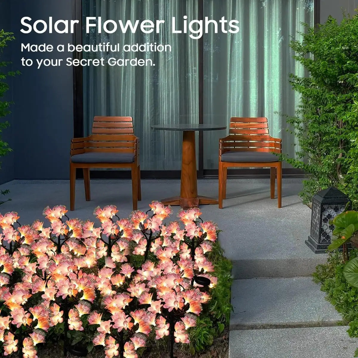 LED Camellia Solar Lights – Waterproof Flower Lamps for Outdoor Garden Decor