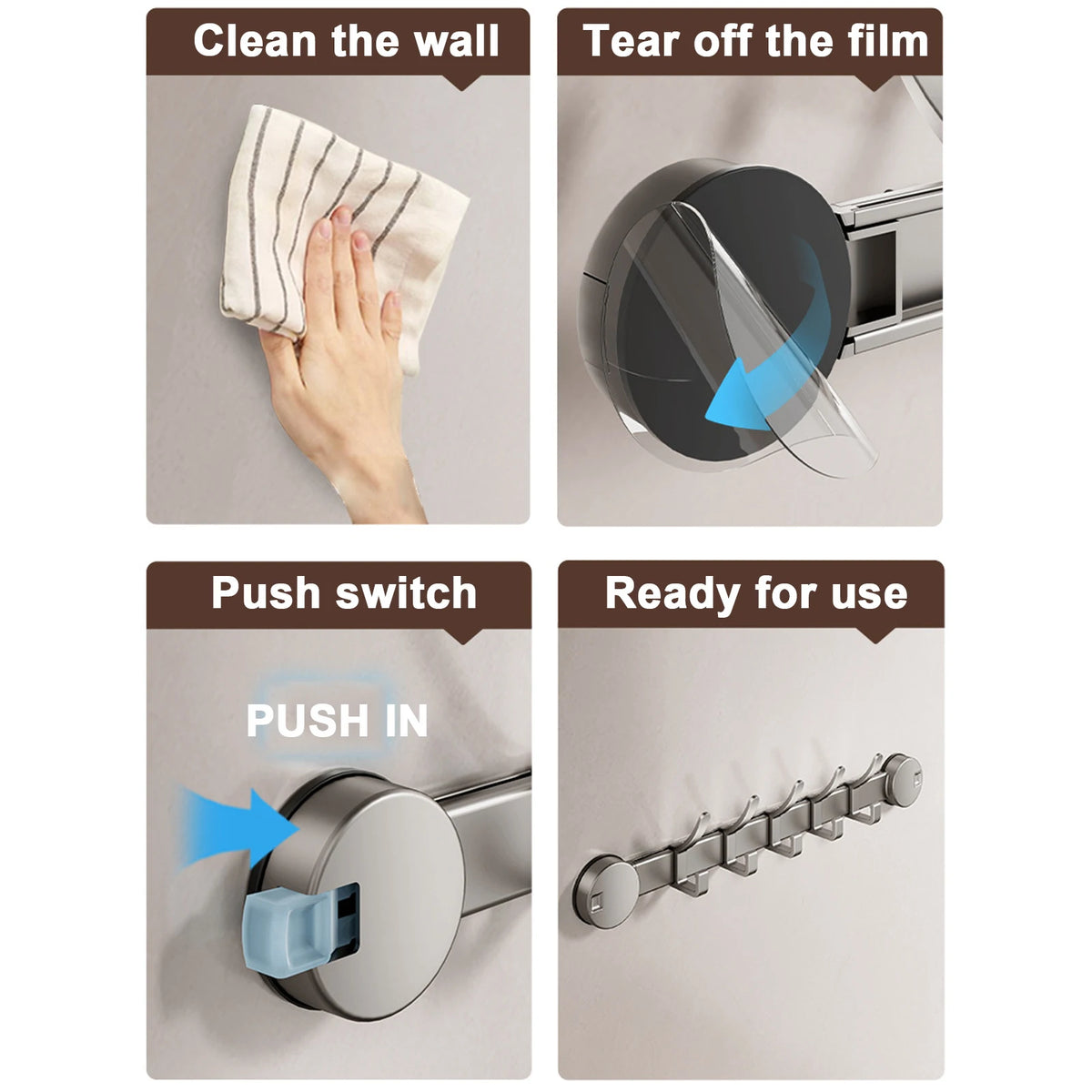 Suction Cup Wall Hook – Heavy Duty Towel Hanger for Bathroom Organization
