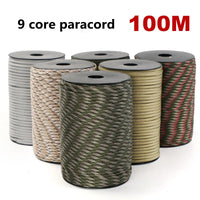 9-Core Paracord Rope – 4mm Military Standard for Outdoor Survival