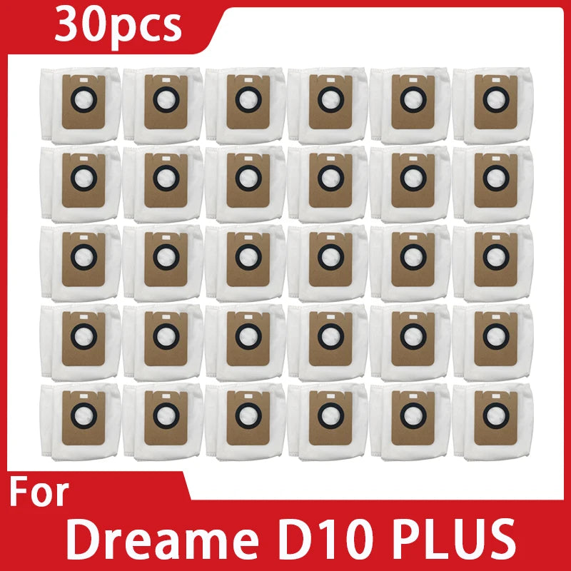 Robot Vacuum Dust Bags – Replacement Accessories for Dreame Bot D10 Plus