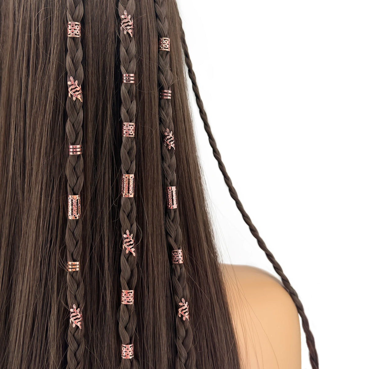 Hollow Out Hair Rings – Metal Jewelry Charms for Braids and Locs