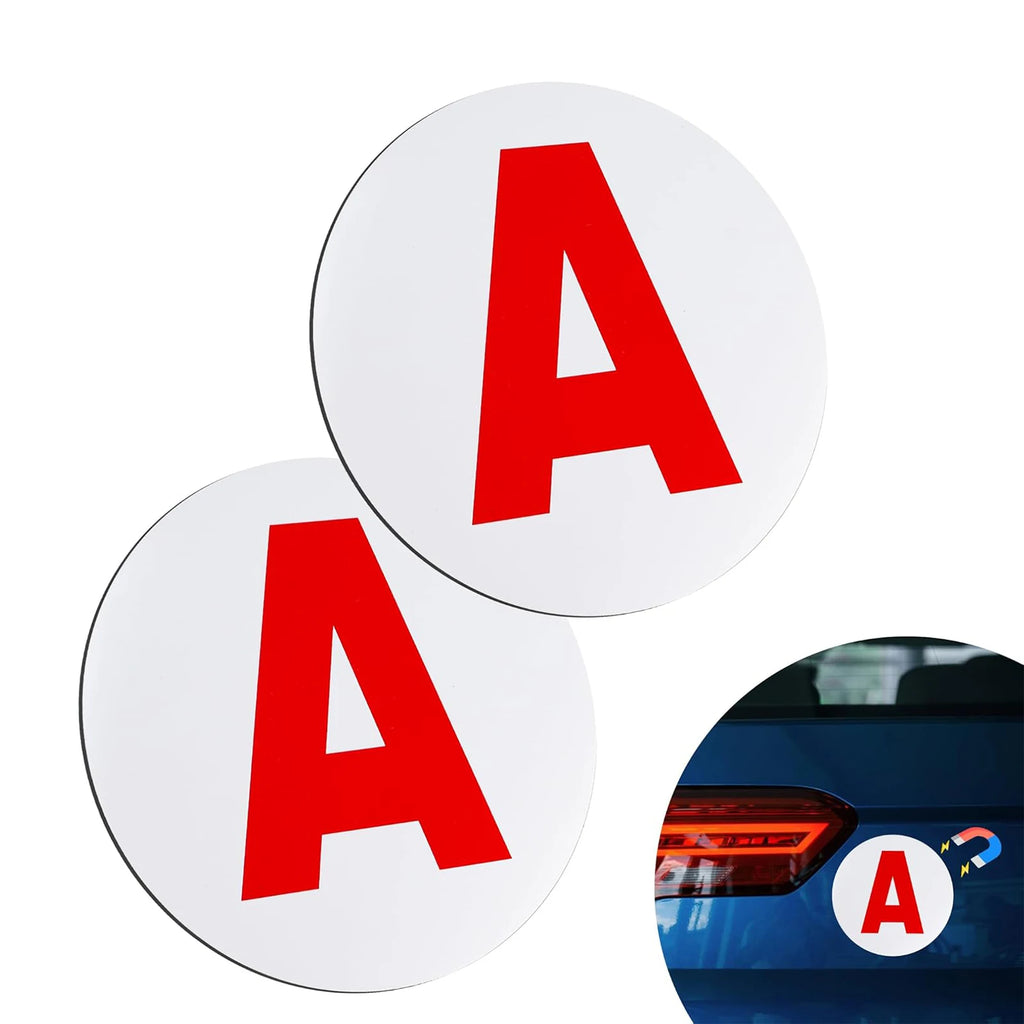 Magnetic Student Driver Sign – 15cm Reflective Decal for New Car Drivers