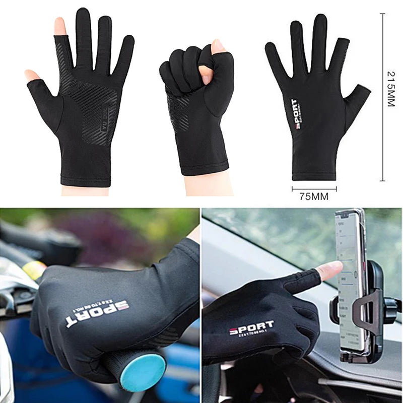 Breathable UV Protective Fishing Gloves – Touch Screen Gear for Outdoor Sports