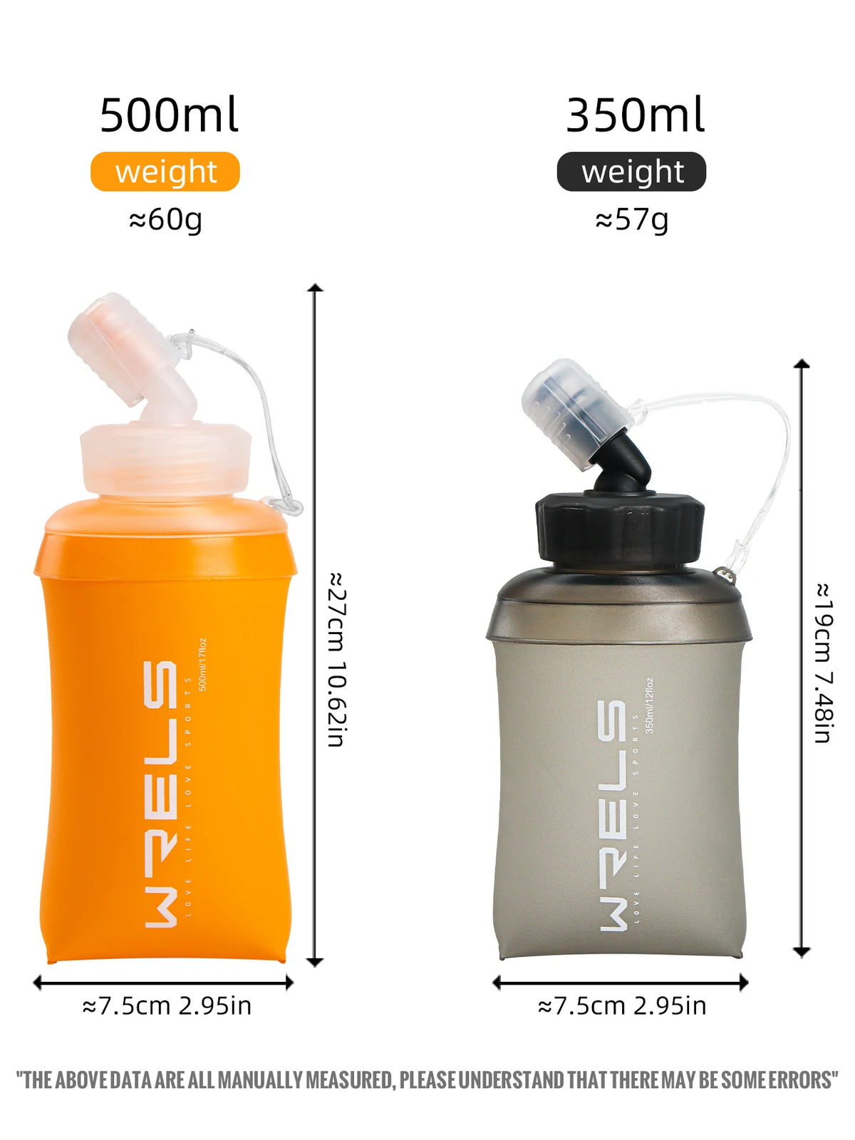Foldable TPU Soft Flask – BPA-Free Water Bottle for Outdoor Running Sports