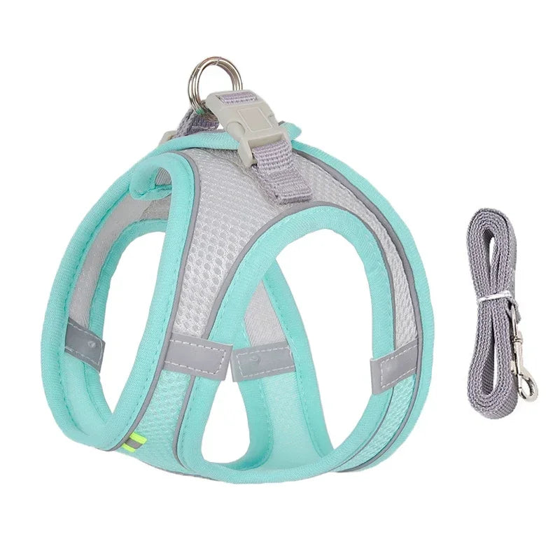 Adjustable Puppy Harness Vest – Comfortable Pet Supplies for Small Dogs
