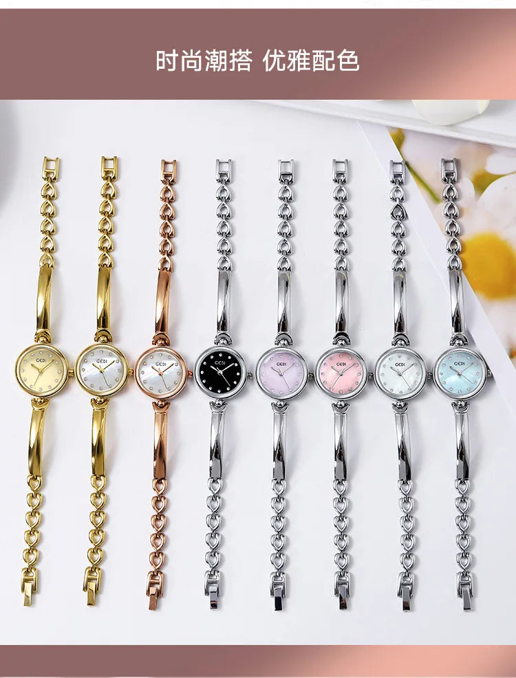 Minimalist Women's Quartz Watch – Waterproof Round Dial for Daily Fashion