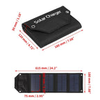 Foldable Solar Panel – 100W Portable USB Charger for Outdoor Camping