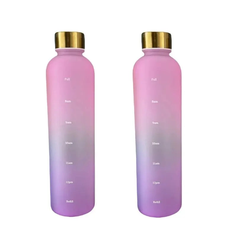 Motivational Frosted Water Bottle – 32oz Leakproof BPA Free for Fitness Gym