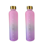 Motivational Frosted Water Bottle – 32oz Leakproof BPA Free for Fitness Gym