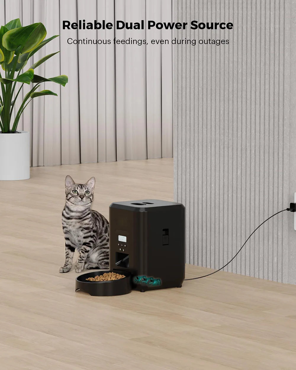 Automatic Pet Feeder – Timed Food Dispenser for Cats and Dogs