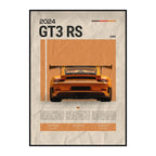 911 GT3 RS Canvas Print – Supercar Wall Art for Car Enthusiast Decor