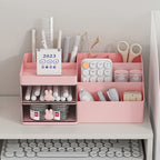 Transparent Cosmetic Organizer – Desktop Storage Drawers for Office Desks