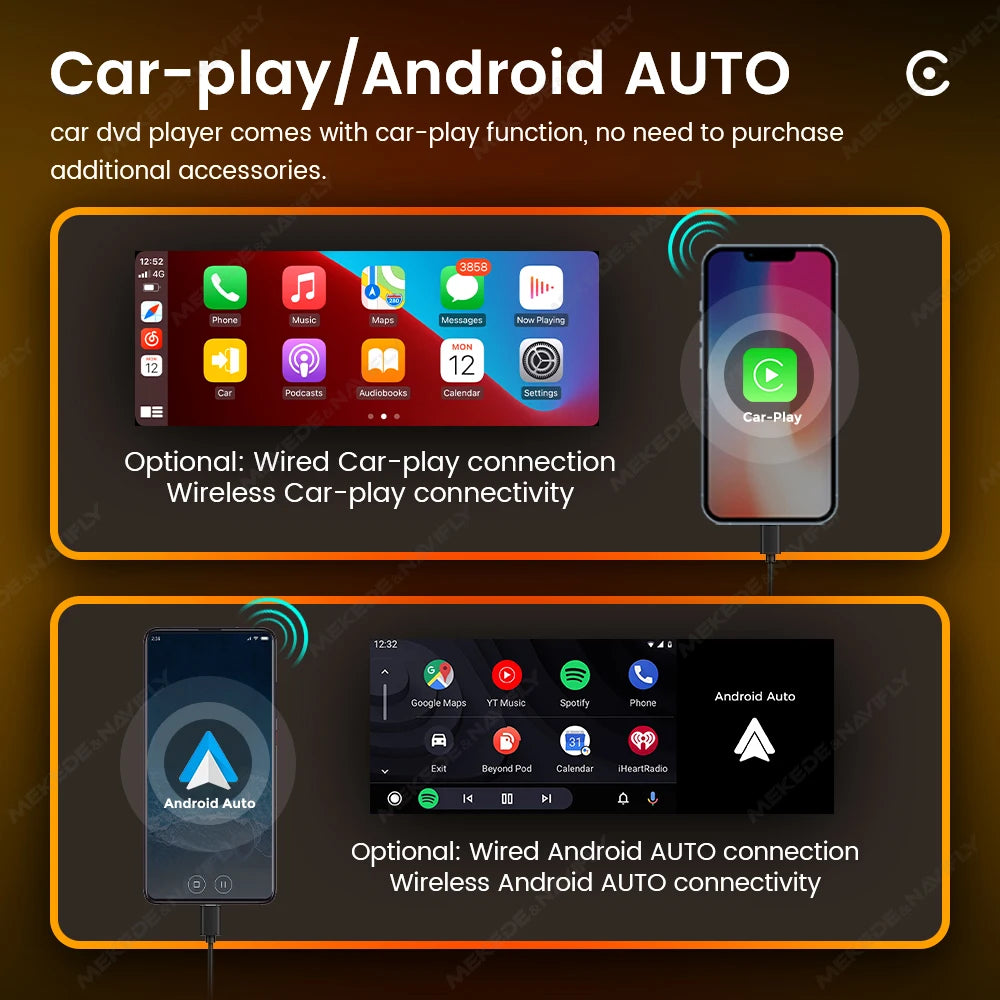 Car Multimedia Player – 6.86 Inch Touchscreen for Apple CarPlay and Android
