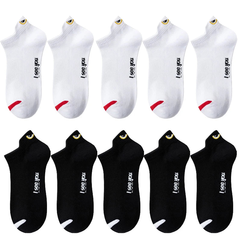 Breathable Ankle Socks – Thin Low-Cut Athletic Wear for Men and Women