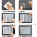 3-Grid Plastic Desk Organizer – Multi-Functional Storage for Makeup