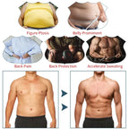 Mens Sauna Waist Trainer – Adjustable Abdomen Shaper for Fitness Slimming