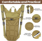 Waterproof Nylon Hydration Backpack – 3L Water Bladder for Hiking and Cycling