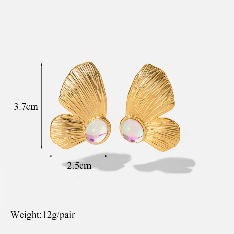 316L Stainless Steel Waterproof Earrings – Minimalist Jewelry for Vacation