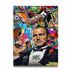 Gangster Graffiti Canvas Print – Urban Street Art for Home Decor