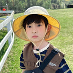 Kids Sunshade Fishing Hat – Breathable Wide Brim Shawl for Outdoor Summer