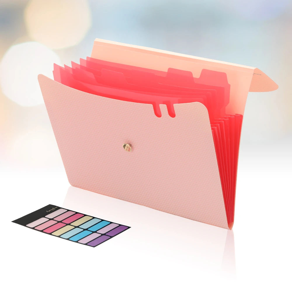 Expanding File Folder – 7-Pocket Accordion Organizer for A4 Documents