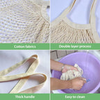 Reusable Cotton Mesh Tote Bag – Eco-Friendly Produce Storage for Grocery Shopping