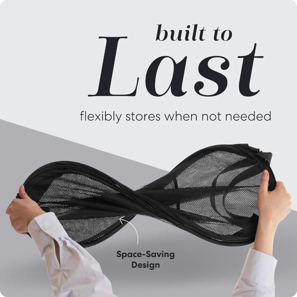 Collapsible Mesh Laundry Basket – Large Breathable Hamper for Home Storage