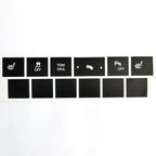 Heated Seat Button Repair Decals – Matte Black Stickers for Jeep Cherokee