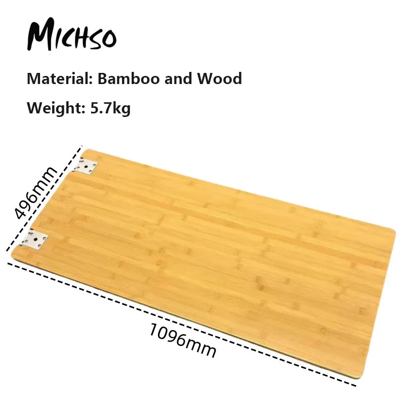 Bamboo Table Board – Modular Insert for Camping and Outdoor Picnic
