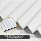 Self-Adhesive Pleated Blinds – Half Blackout Privacy Shades for Home Windows