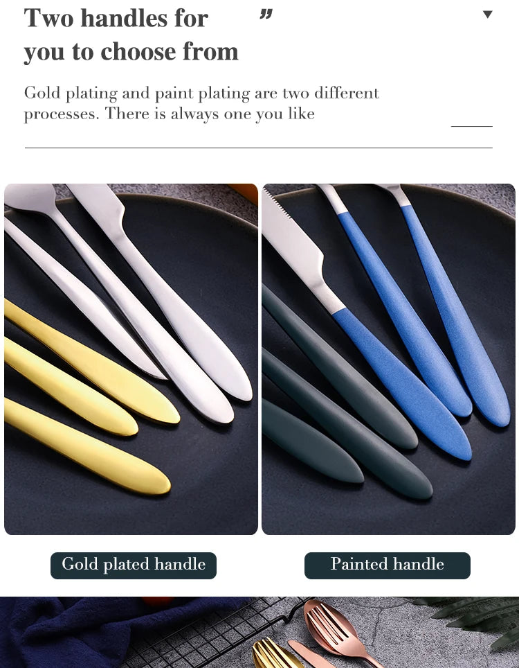 Portable Stainless Steel Cutlery Set – Durable Flatware for Camping and Travel