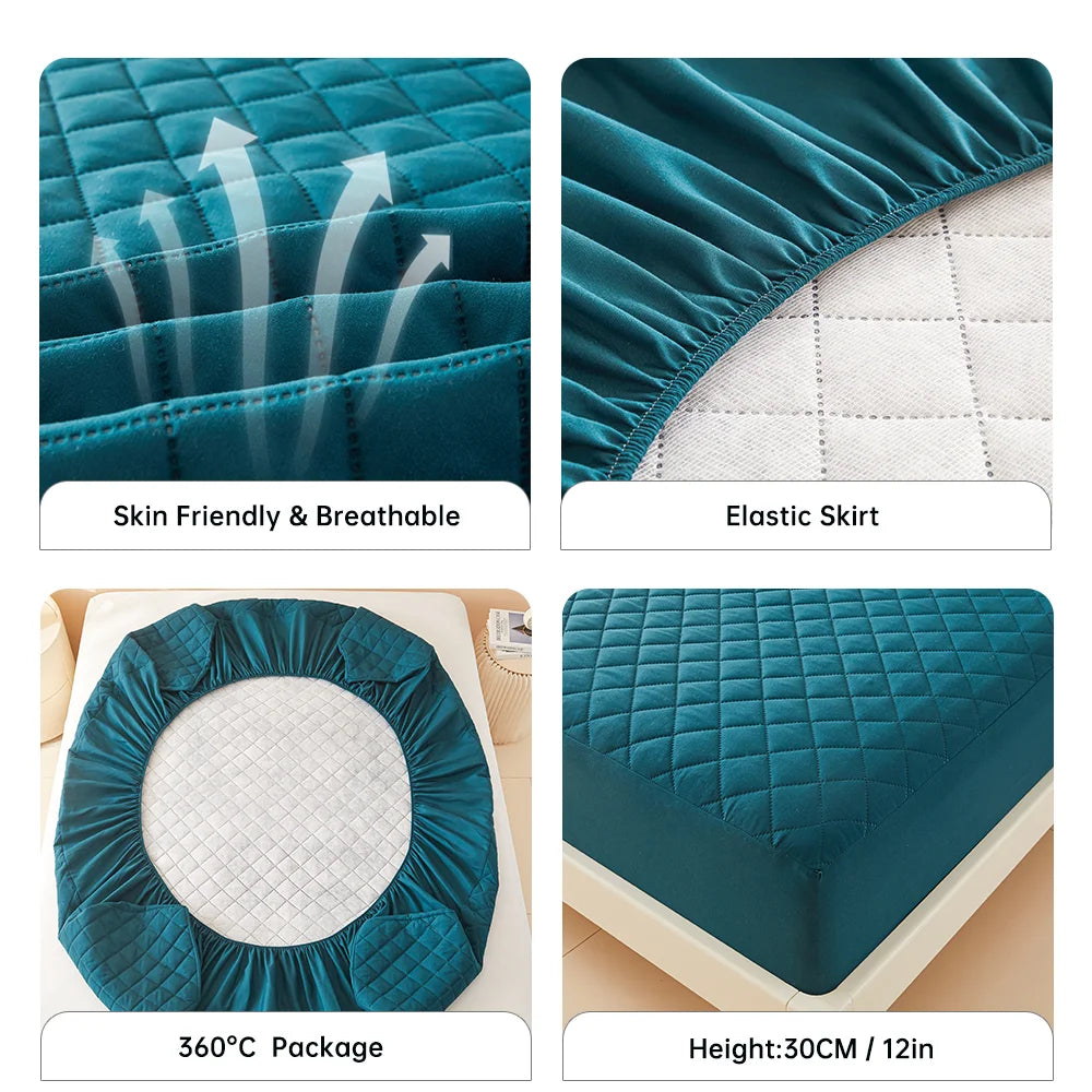Waterproof 3D Air Fabric Mattress Protector – Breathable Bed Cover for Home