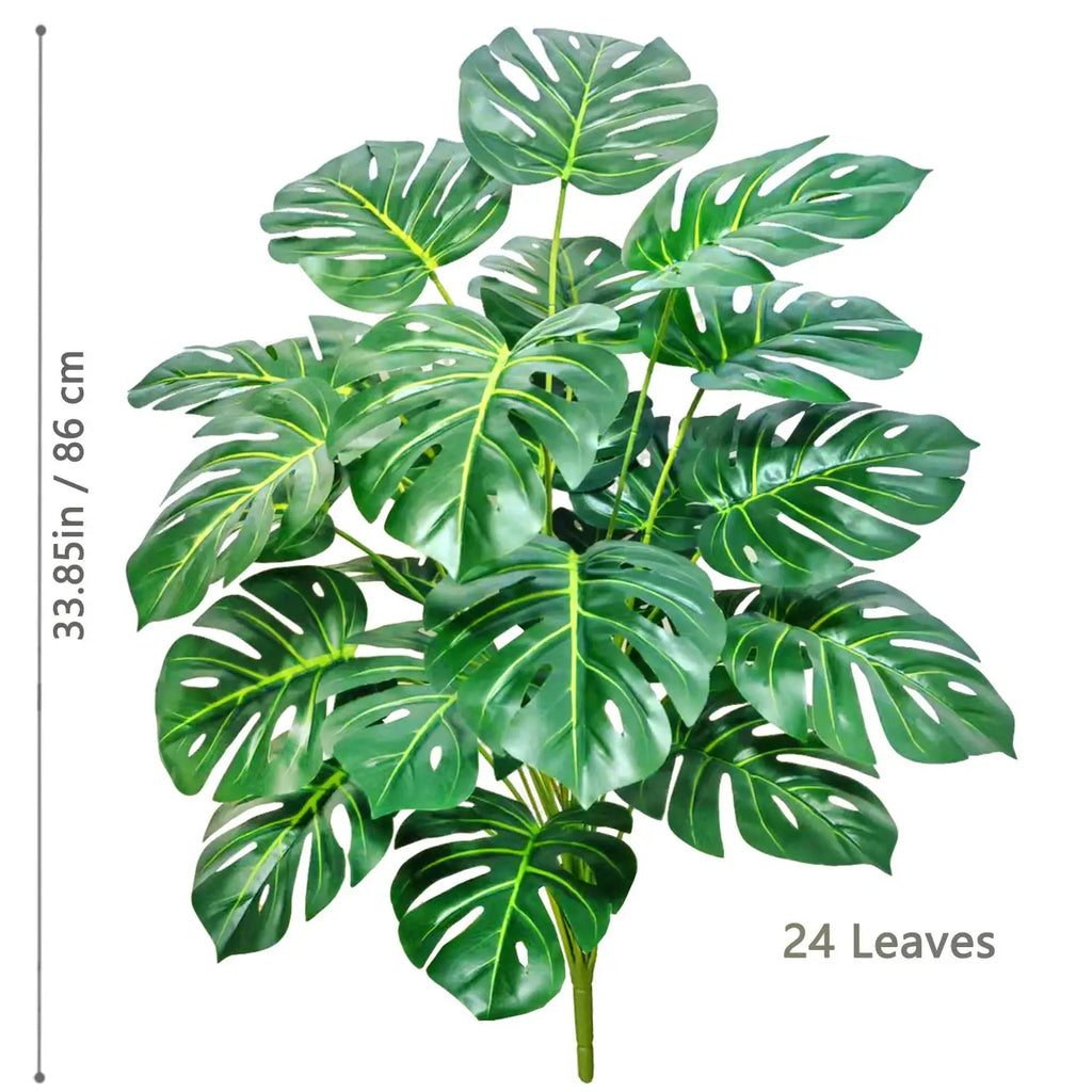 Artificial Tropical Leaf Plant – 60-103cm Potted Faux Greenery for Home Decor