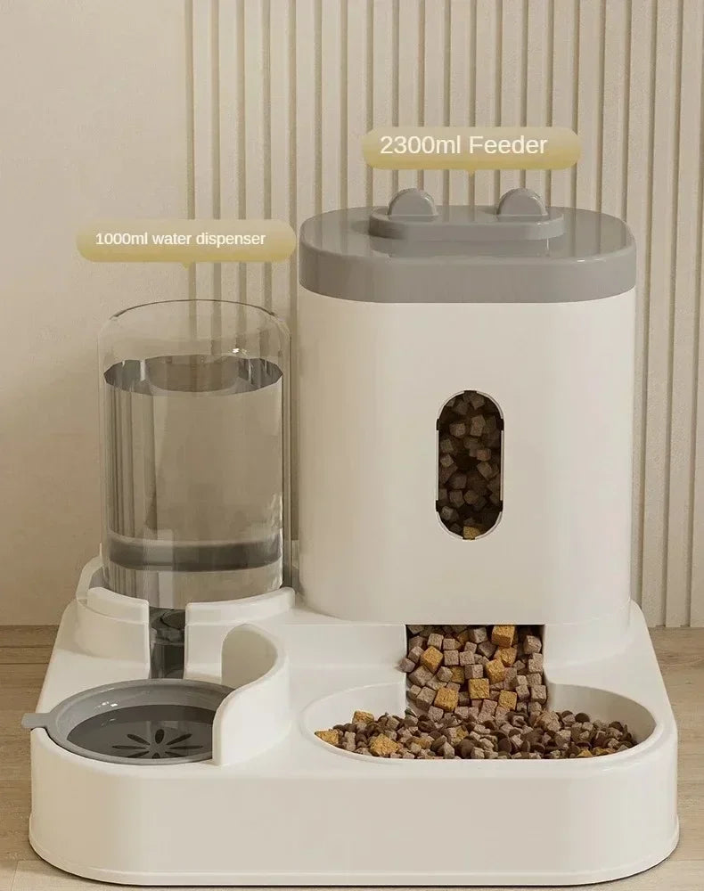 Automatic Pet Feeder – Large Capacity Water Fountain for Dogs and Cats